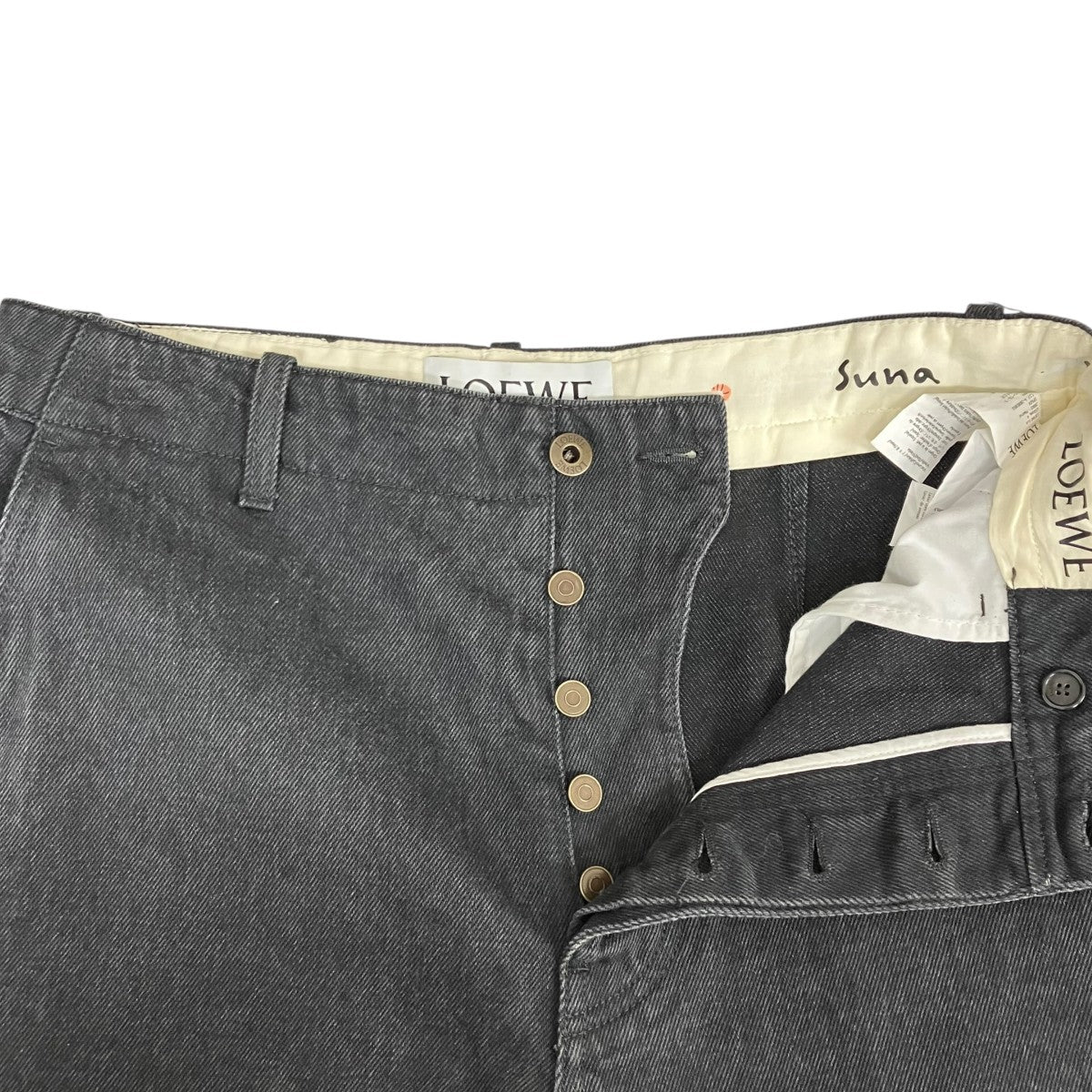 LOEWE×Suna Fujita デニムパンツH526Y11X74 H526Y11X74 ブラック