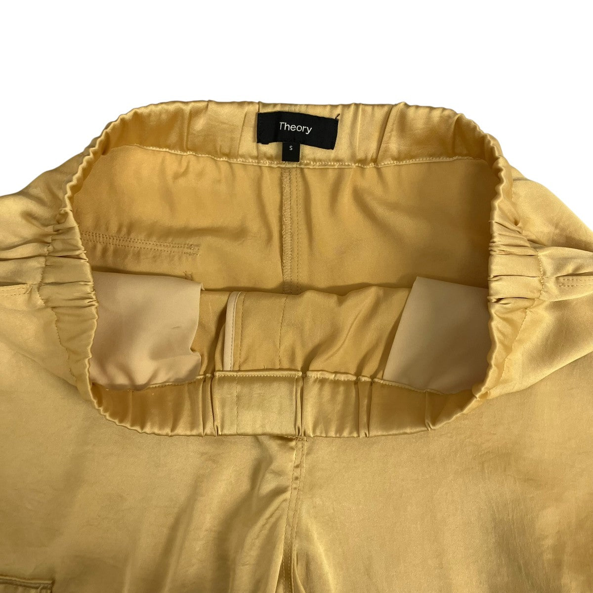 美品　Theory セオリー　カーゴブルゾン　キャメル　S theory(セオリー) Crushed Satin UTL Cargoパンツ01-2106427 01