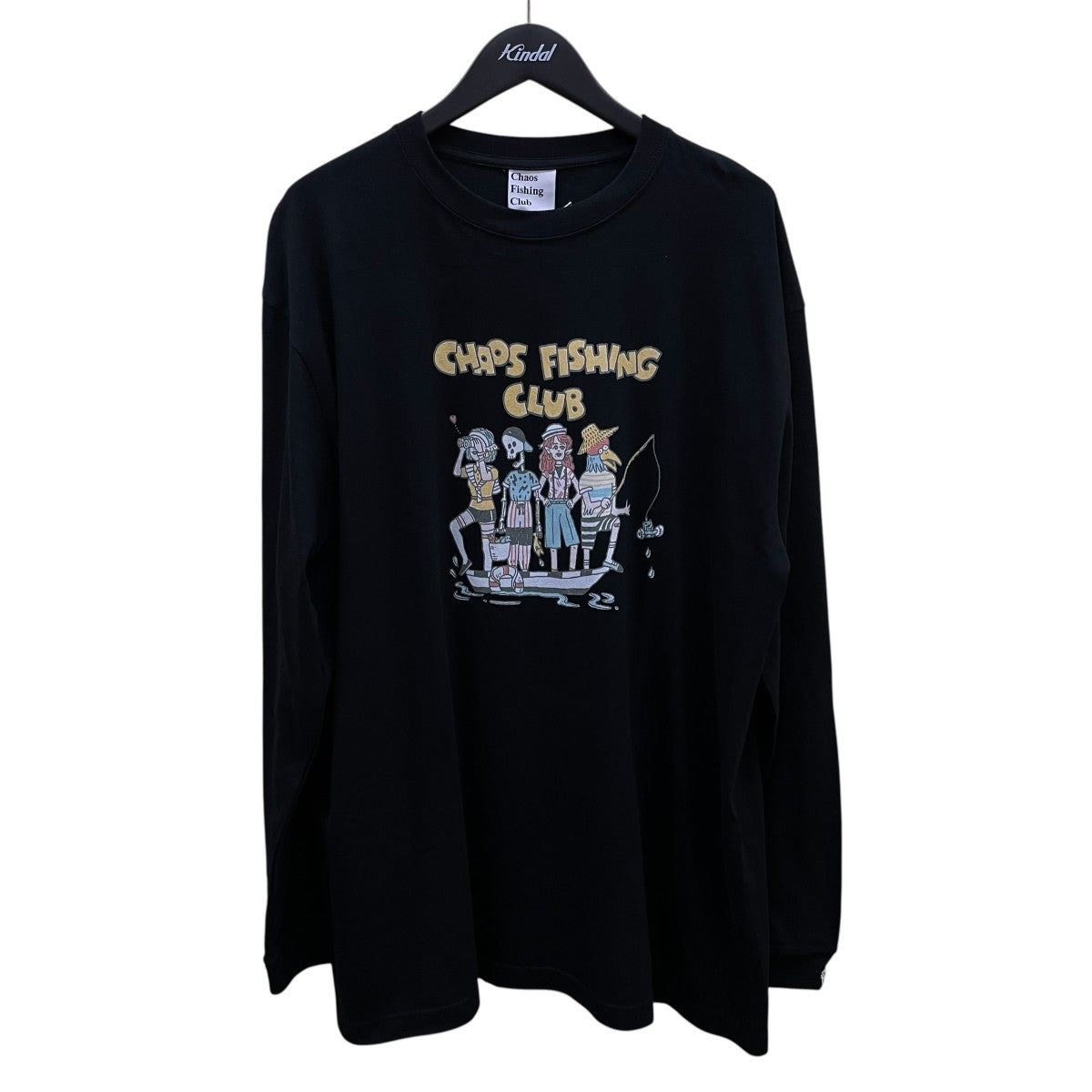 CHAOS FISHING CLUB CHING CHARACTER CREW NECK L S長袖カットソーCFC-24AW-CUT05 古着・中古-1枚目のアイテム画像
