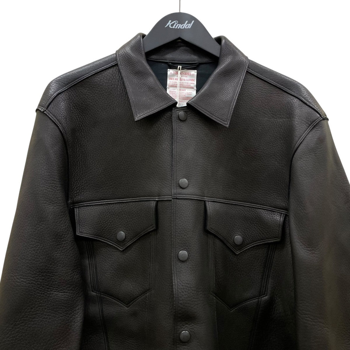 NICENESS(ナイスネス) 24AWAUTHUR DEER LEATHERレザージャケットNN