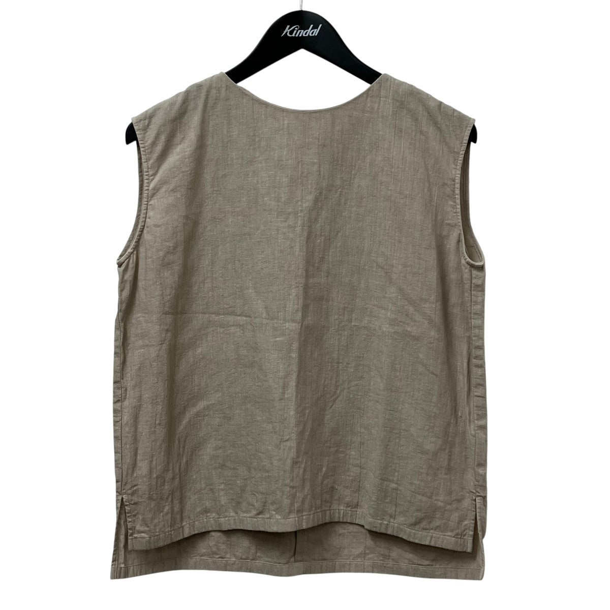 evam eva(エヴァムエヴァ) 25SSWater linen sleeveless