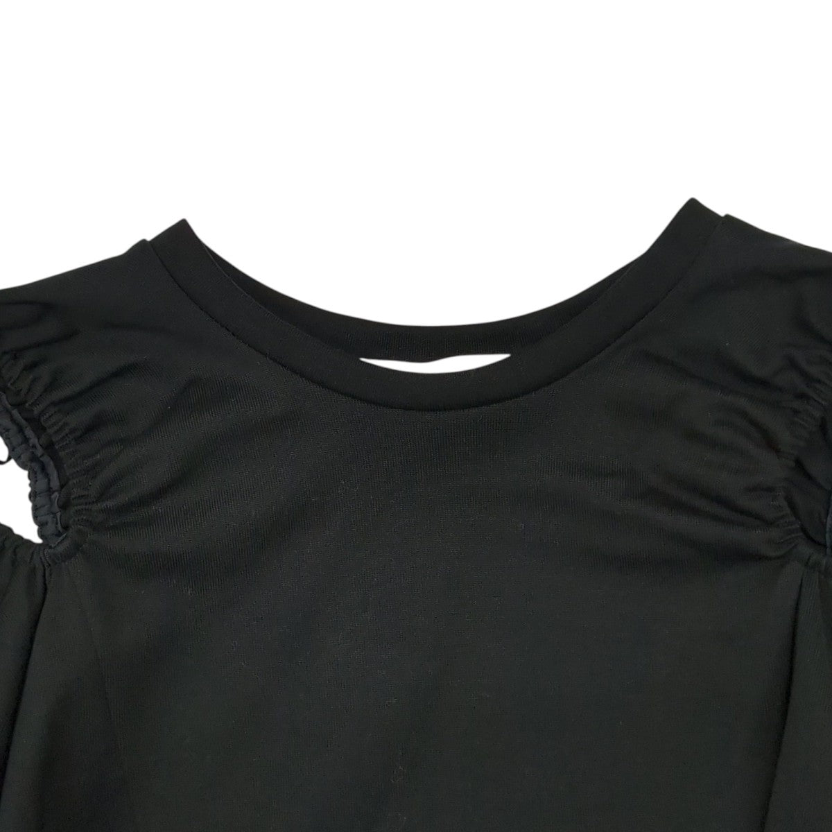 LE CIEL BLEU(ルシェルブルー) Textured Sleeve Jersey Top