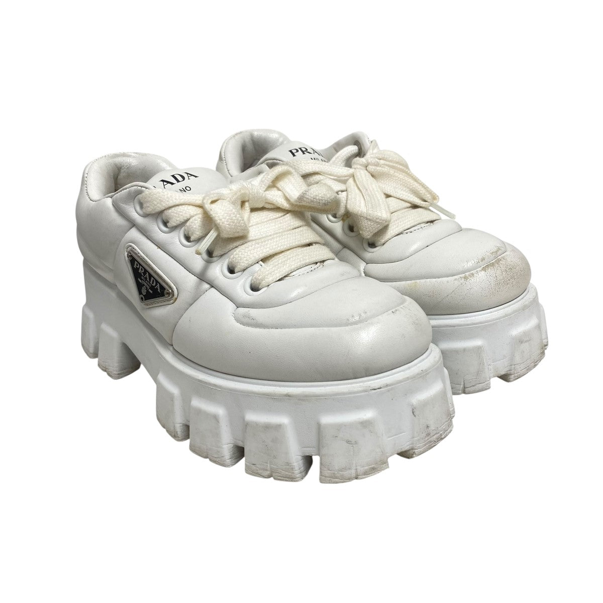 PRADA(プラダ) モノリス パデッドナッパレザースニーカー