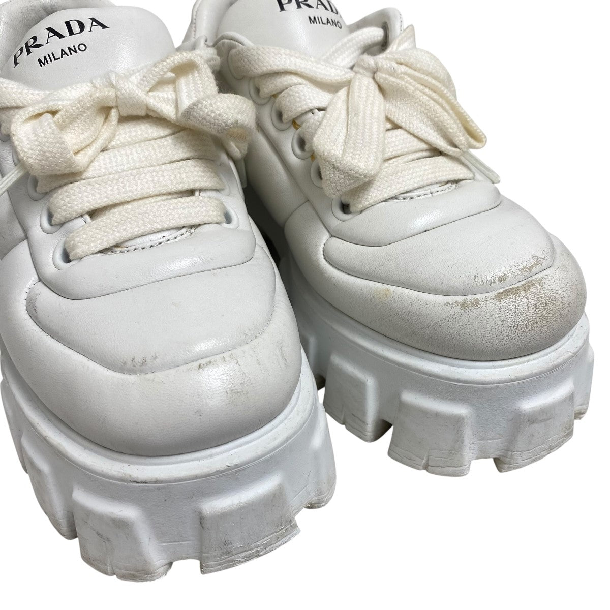 PRADA【入手困難】モノリシック★パデッドナッパ★スニーカー PRADA(プラダ) モノリス パデッドナッパレザースニーカー