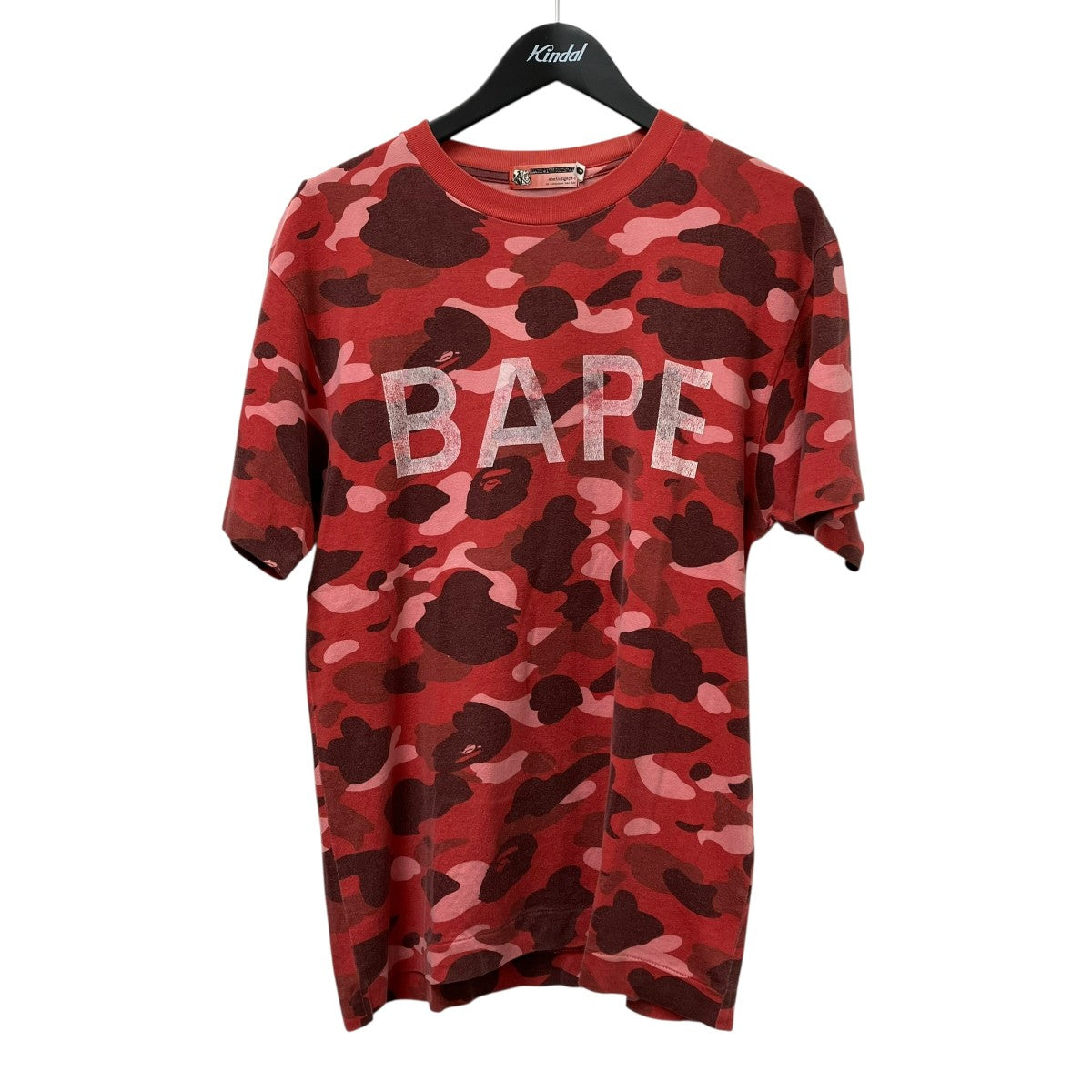 A BATHING APE(アベイシングエイプ) 赤カモ初期 Tシャツ レッド