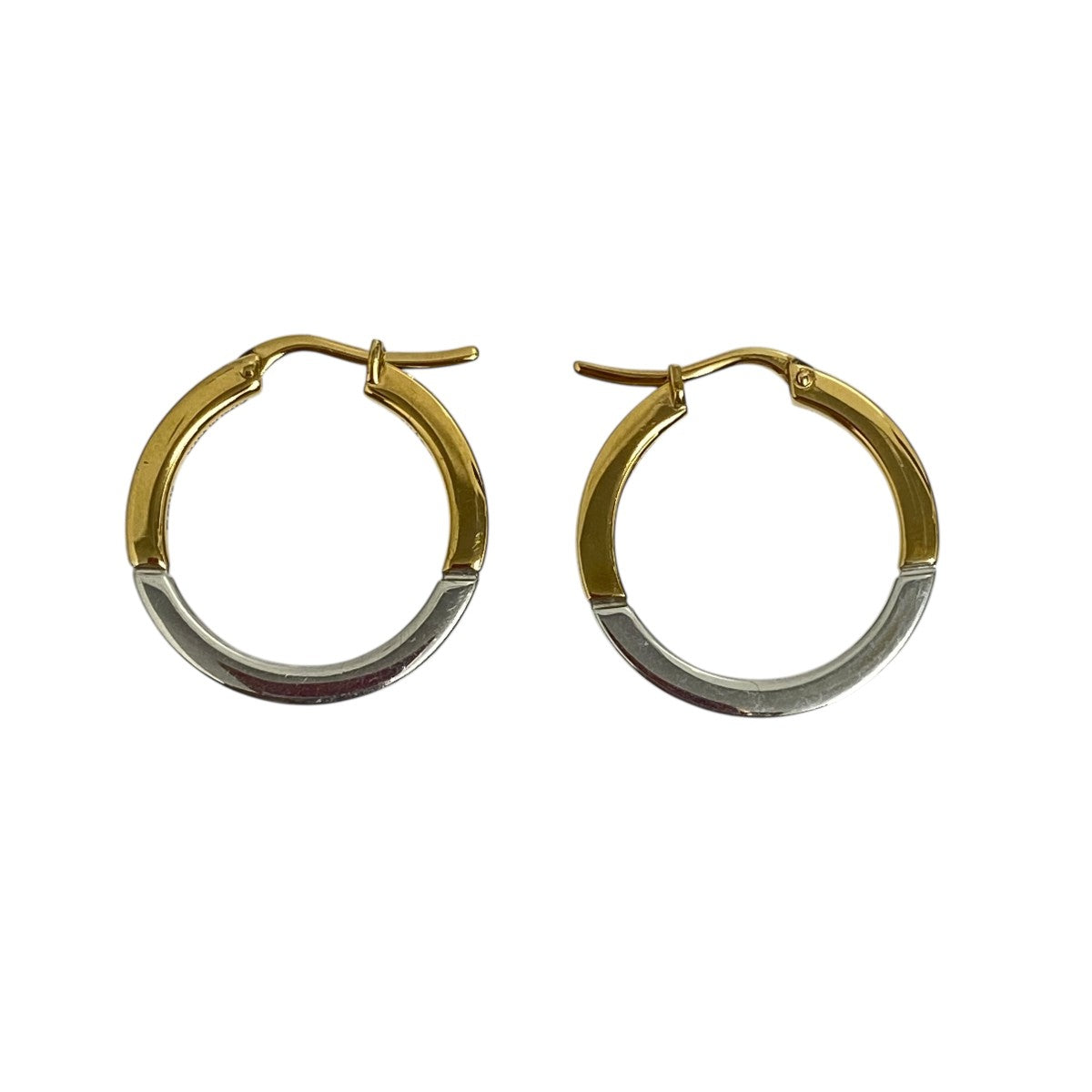 CELINE ゴールド フープピアス SC40292 CELINE(セリーヌ) フープピアス ゴールド×シルバー｜【公式