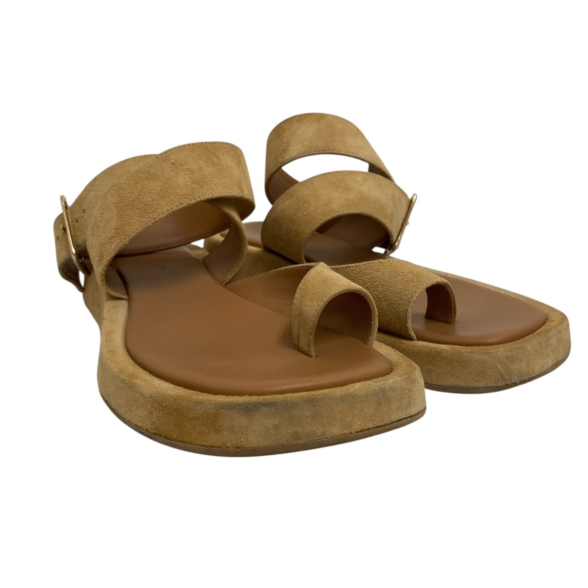 GIA BORGHINI SUEDE ANKIE STRAPサンダル 古着・中古-4枚目のアイテム画像