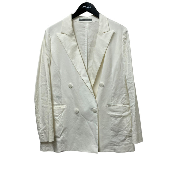 美品✨ セオリーリュクス Crisp Linen Dipti ブルゾン 洗える theory luxe(セオリーリュクス) Crisp Linen Debby NLダブルジャケット
