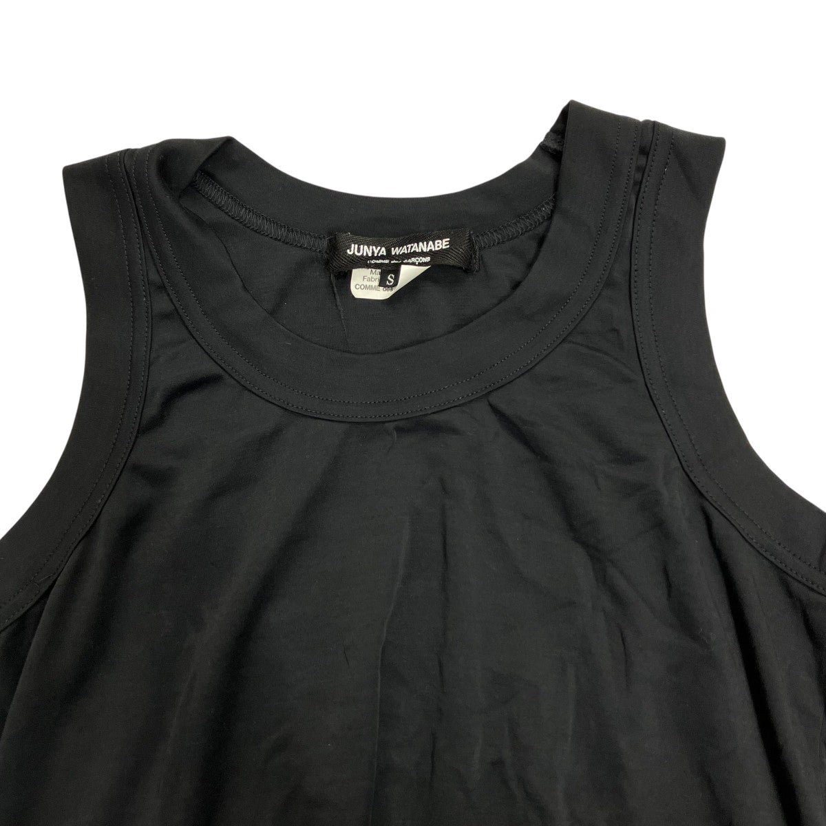 【希少】JUNYA WATANABE タンクトップ　2003SS Ｌ JUNYA WATANABE BLACK PARACHUTE TOP & PANT 2003