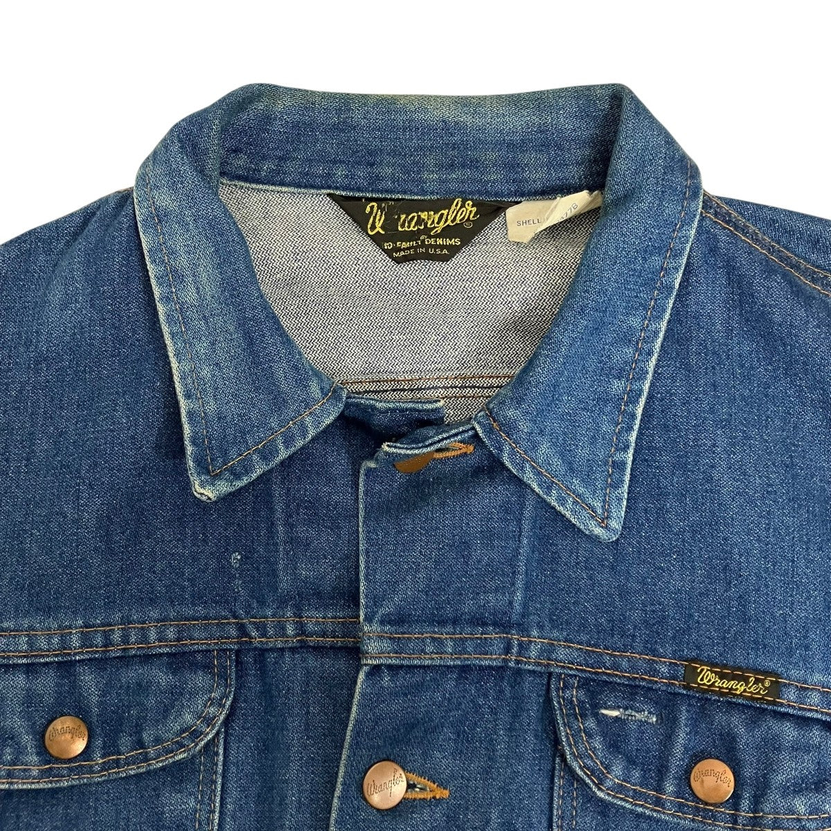 70s wrangler デニムジャケット　JS140NV ラングラー　USA製 70s Wrangler デニムジャケット USA製 インディゴ ラングラー