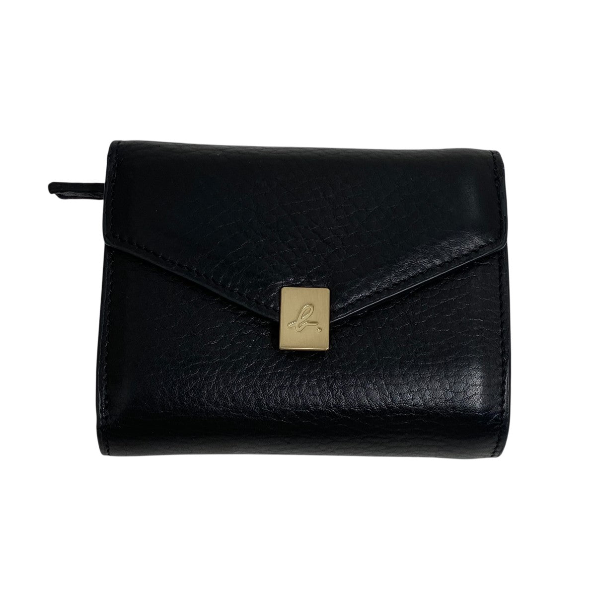 agnès b. ブラック三つ折り財布 アニエスベー 財布 折財布 三つ折り ミニウォレット agnesb