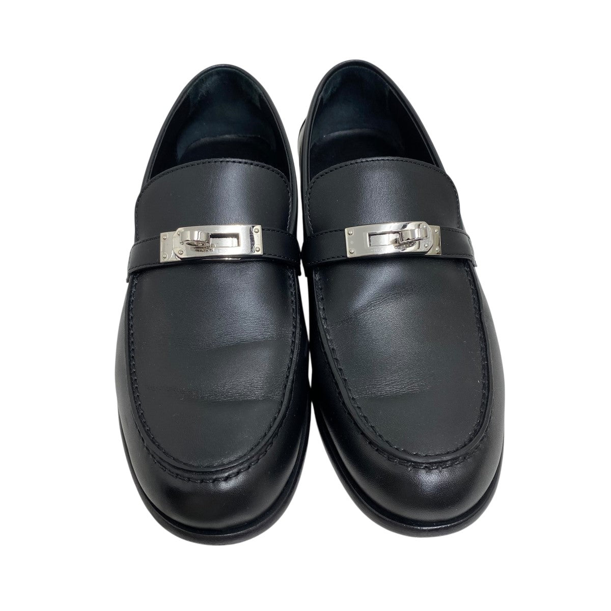 レア品✨HERMES エルメス レザーローファー 黒 箱付き 22.5～23㎝ HERMES - 美品 HERMES エルメス レザー 本革 コレット