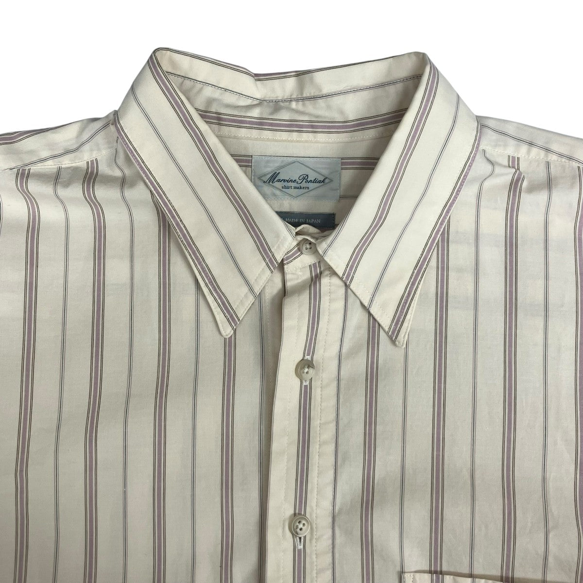 Marvine Pontiak shirts makers ストライプシャツ 楽天市場】【中古】Marvine Pontiak Shirt Makers23AW
