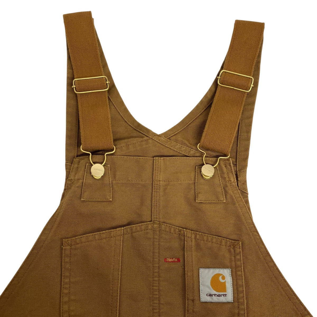 【状態◎】Carhartt カーハート オーバーオール ブラウン 古着 カーハート Carhartt 70s DUCK OVERALL DOUBLE KNEE