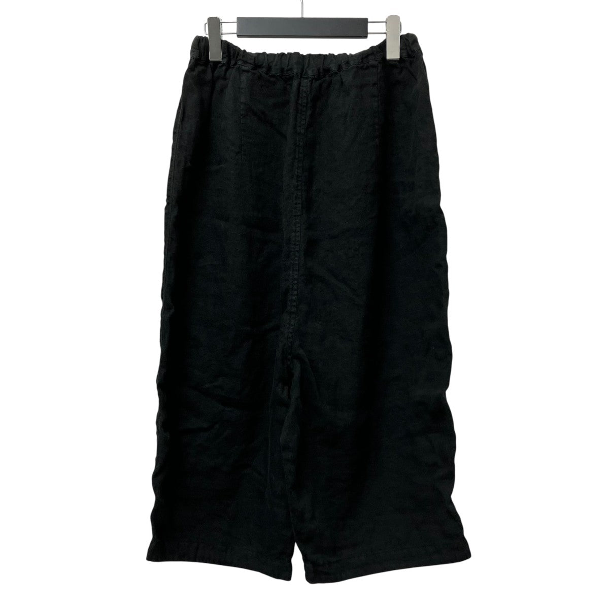 ツムグ ソリトリネン8分丈パンツ 黒 未使用品 tumugu(ツムグ) ソリトリネン八分丈パンツハーフパンツTB21242