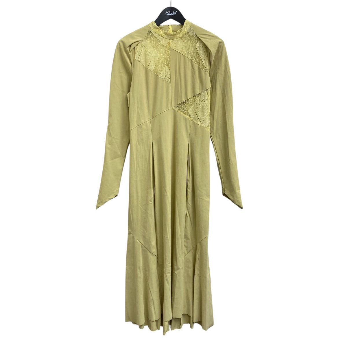 IRENE Asymmetry Lace Panel Jersey Dress長袖ワンピース24A85001 古着・中古-1枚目のアイテム画像