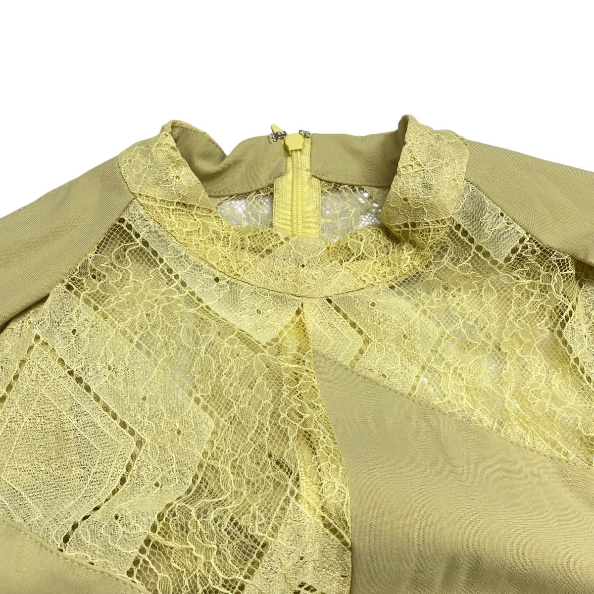 IRENE(アイレネ) Asymmetry Lace Panel Jersey Dress長袖