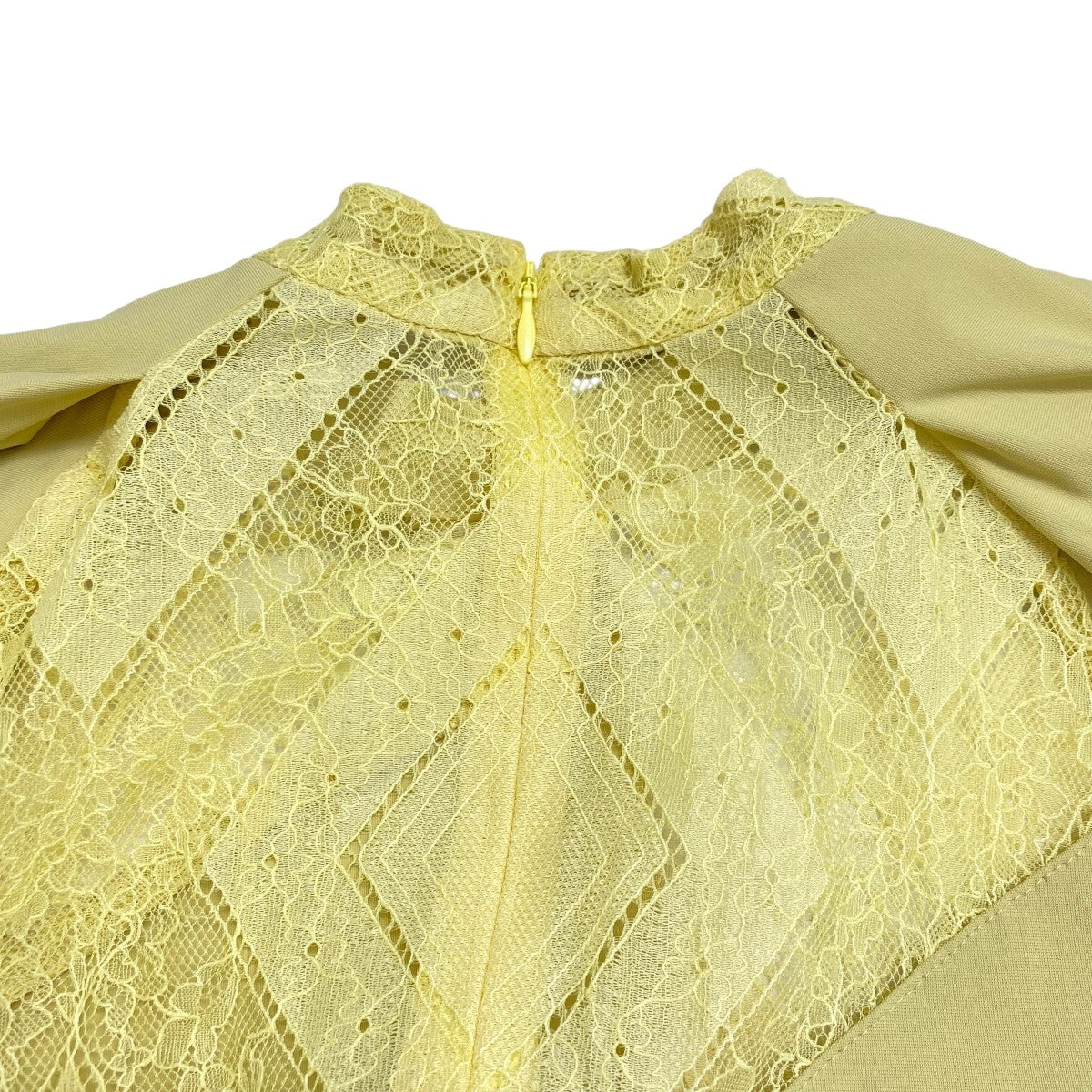 IRENE(アイレネ) Asymmetry Lace Panel Jersey Dress長袖ワンピース