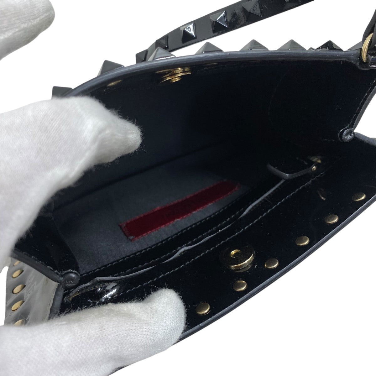 VALENTINO GARAVANI RockstudミニショルダーバッグHWP00373 古着・中古-7枚目のアイテム画像