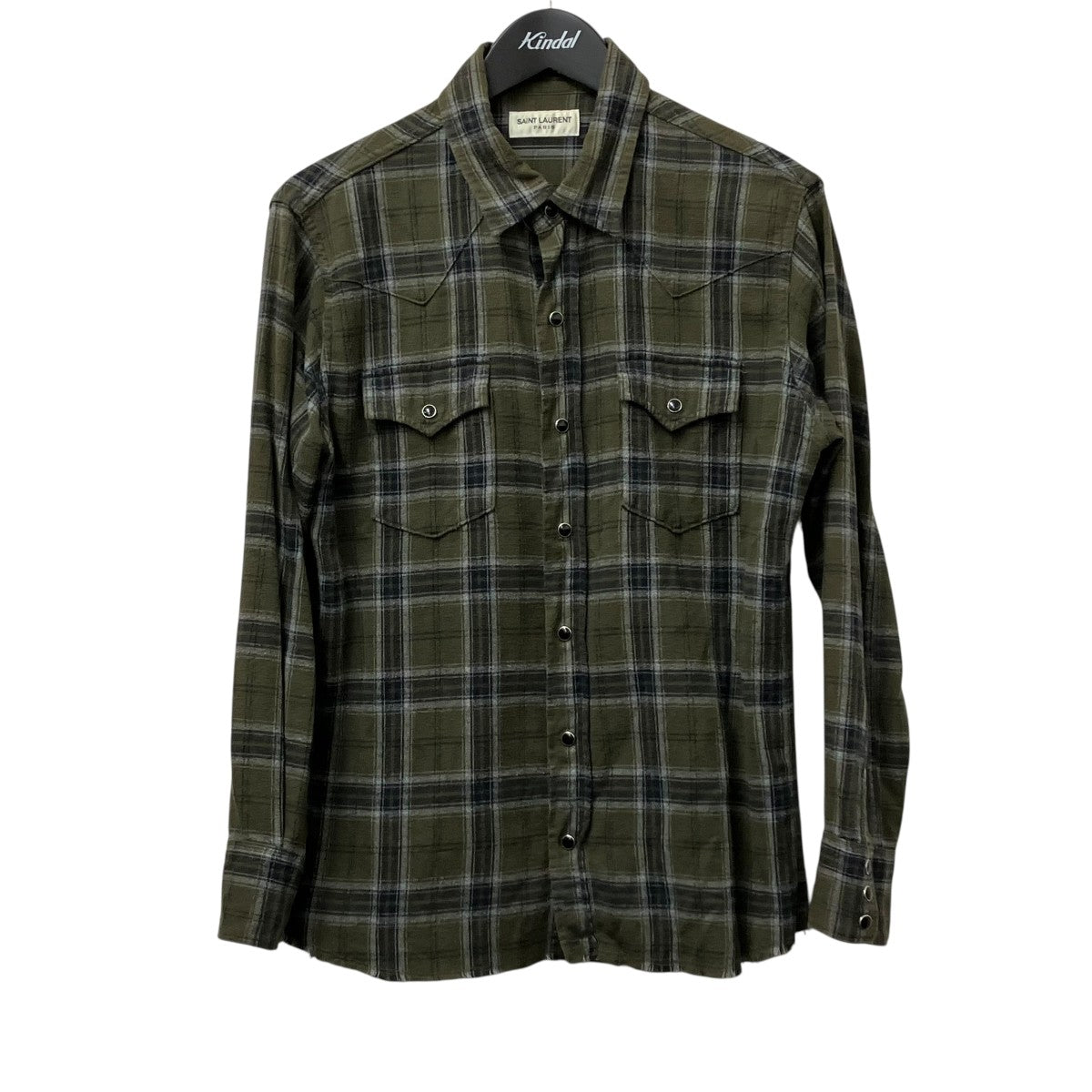 【美品】希少 SAINT LAURENT PARIS オーバーシャツ チェック 美品】希少 SAINT LAURENT PARIS オーバーシャツ チェック