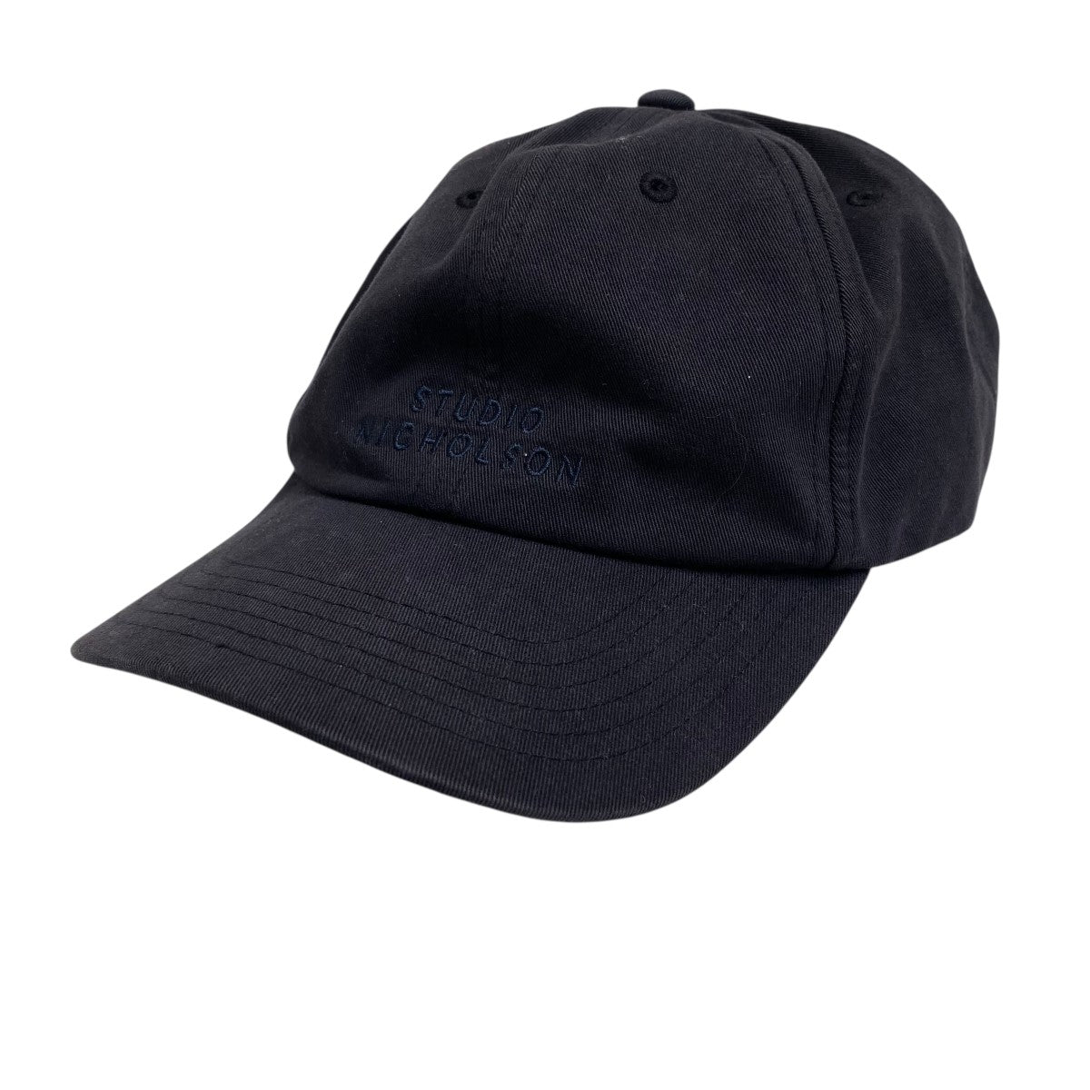 STUDIO NICHOLSON ベースボールキャップ ダークネイビー STUDIO NICHOLSON ベースボールキャップ ダークネイビー