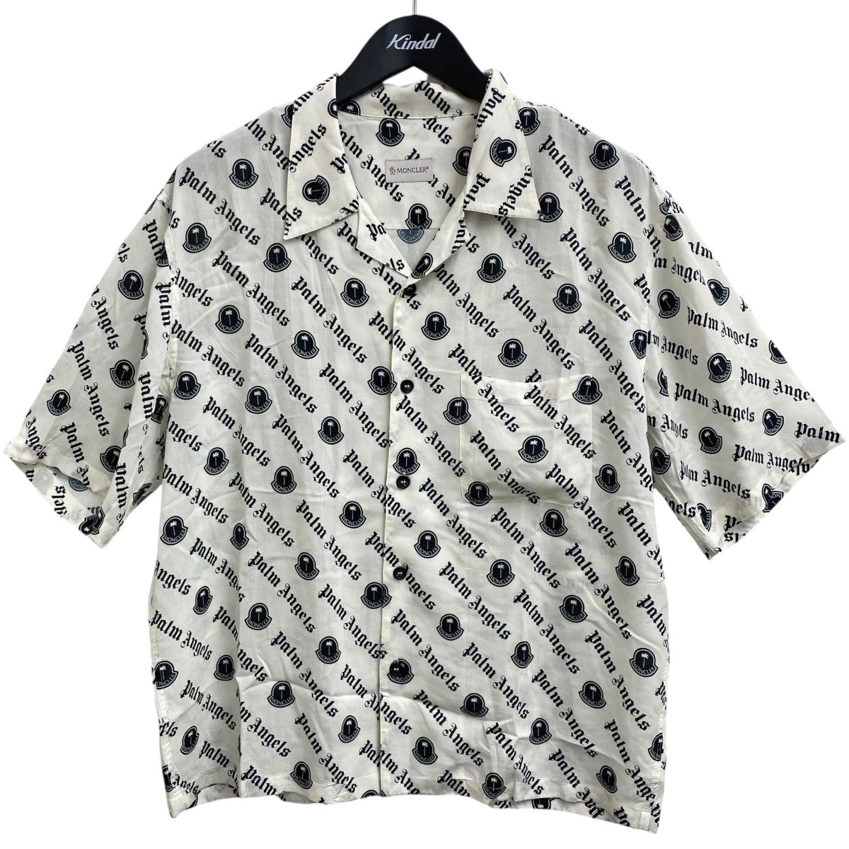 MONCLER×Palm Angels オープンカラーシャツH209L2F00002 古着・中古-1枚目のアイテム画像
