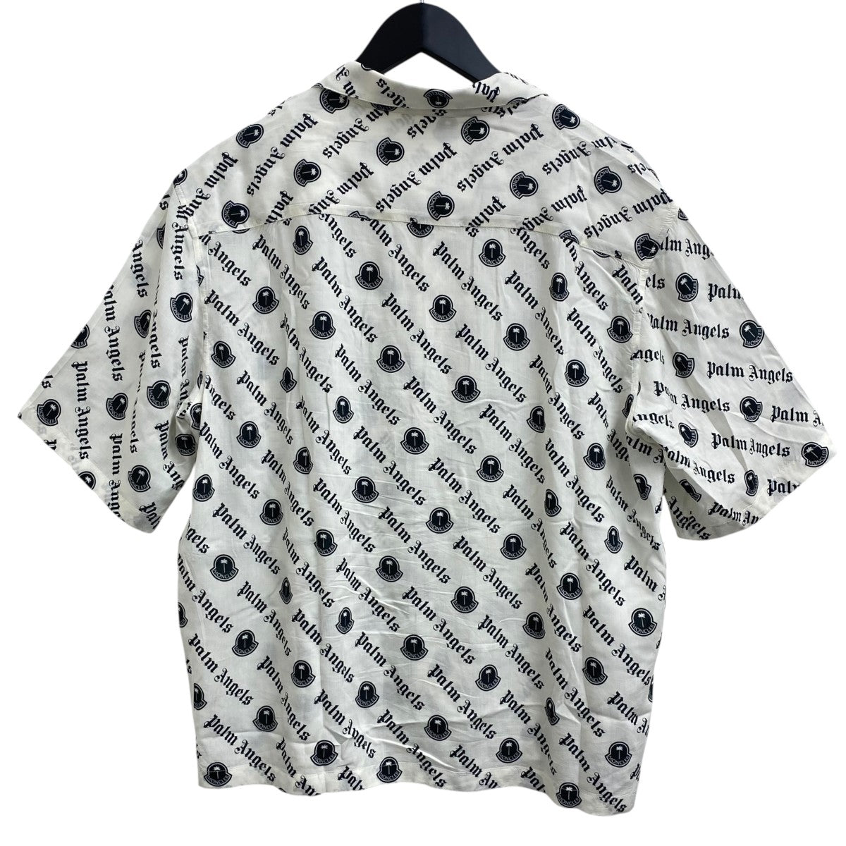 新品 MONCLER モンクレール パームエンジェルス ロゴレーヨンシャツ48 新品 MONCLER モンクレール パームエンジェルス ロゴレーヨン