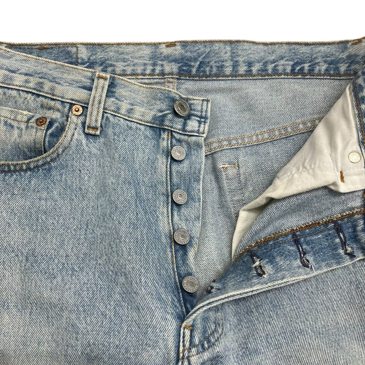 LEVI’S 90s ボタン裏555 バレンシア工場 501xx 復刻デニムパンツ 古着・中古-4枚目のアイテム画像