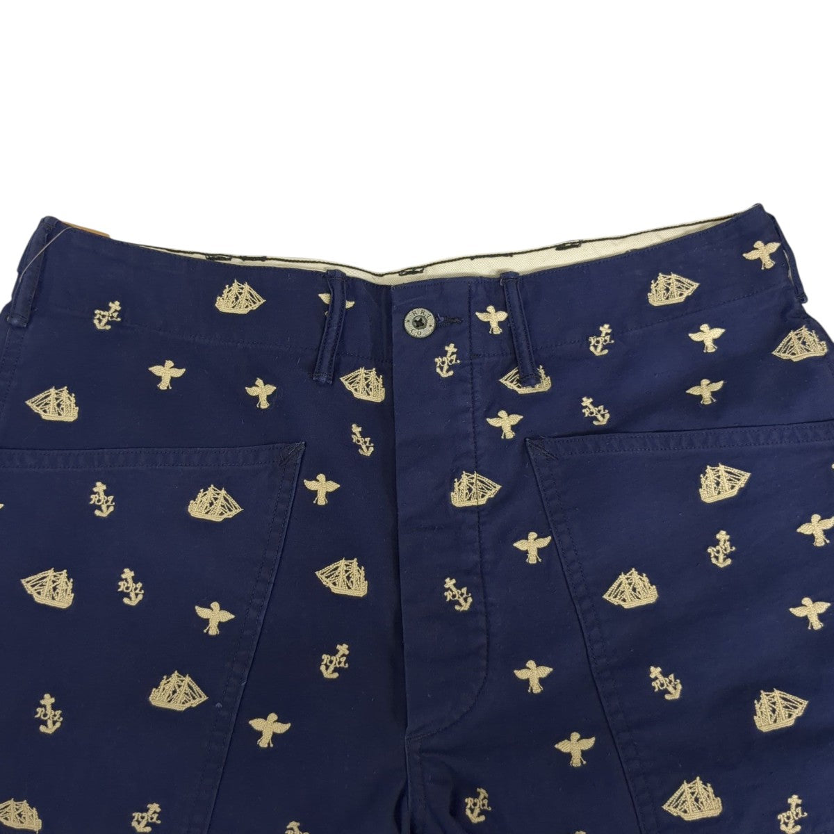 RRL 24SSノーティカルエンブロイダリー ツイル ショートパンツハーフパンツ 古着・中古-3枚目のアイテム画像