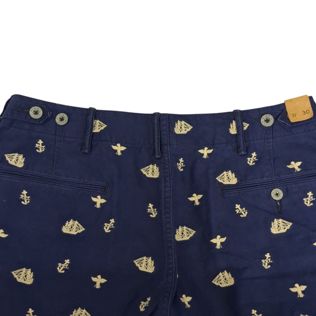 RRL 24SSノーティカルエンブロイダリー ツイル ショートパンツハーフパンツ 古着・中古-5枚目のアイテム画像