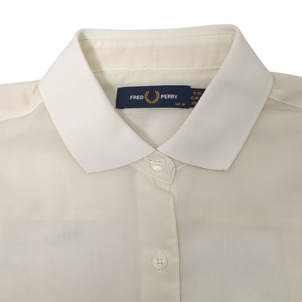 FRED PERRY Ray BEAMS別注ノースリーブブラウスFZ8716 古着・中古-3枚目のアイテム画像