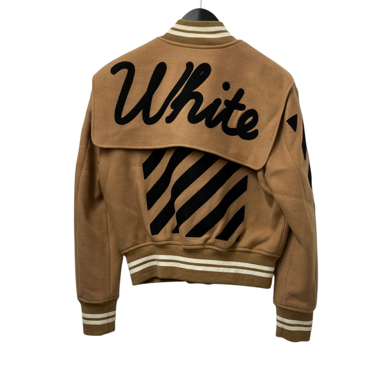 SALE品 未使用 OFF WHITE オフホワイト スカジャン XXS OFFWHITE(オフホワイト) スタジャン ベージュ サイズ XS｜【公式