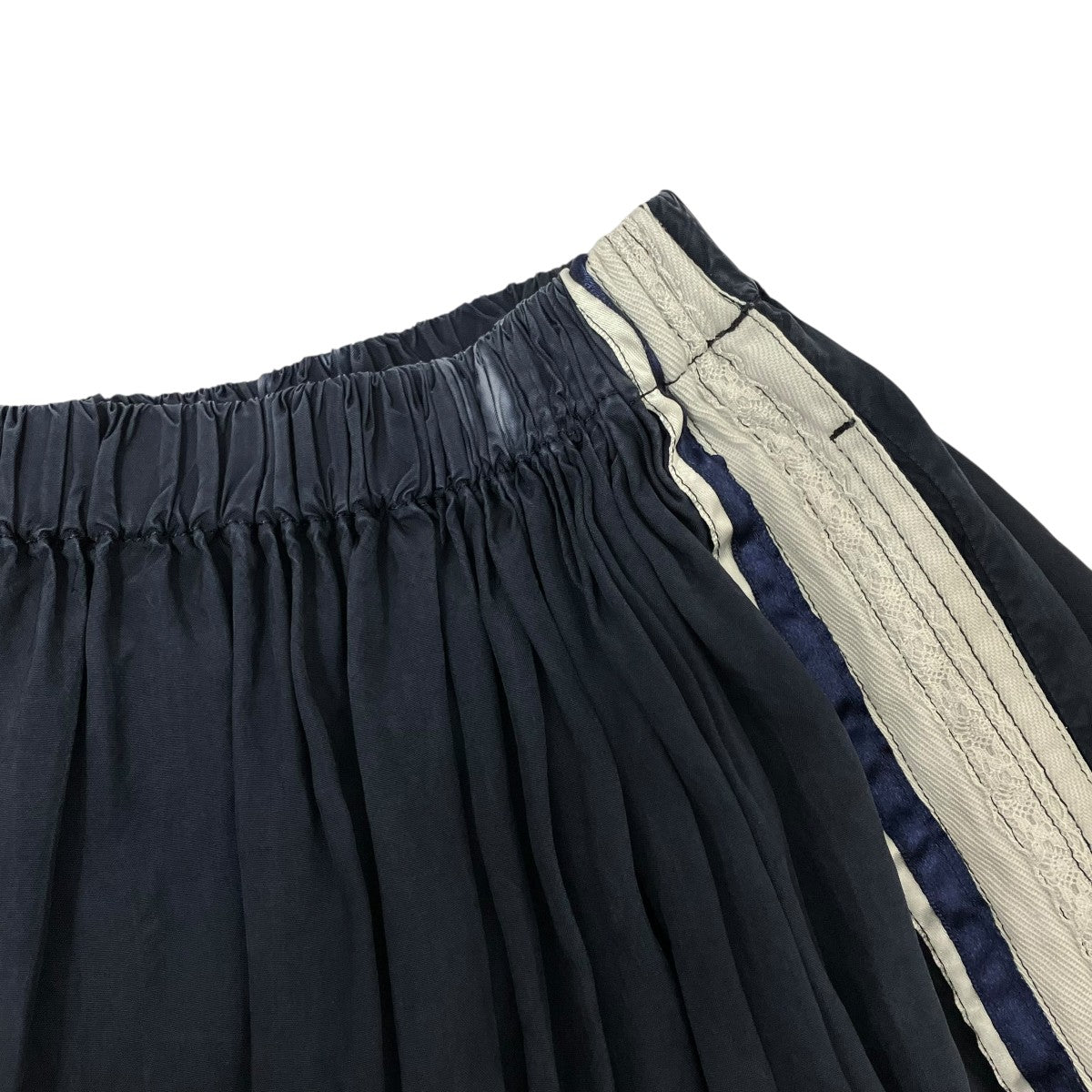 COMME des GARÇONS tricot プリーツスカート ダークブルー トリココムデギャルソンtricot COMME des GARCONS 裏使い