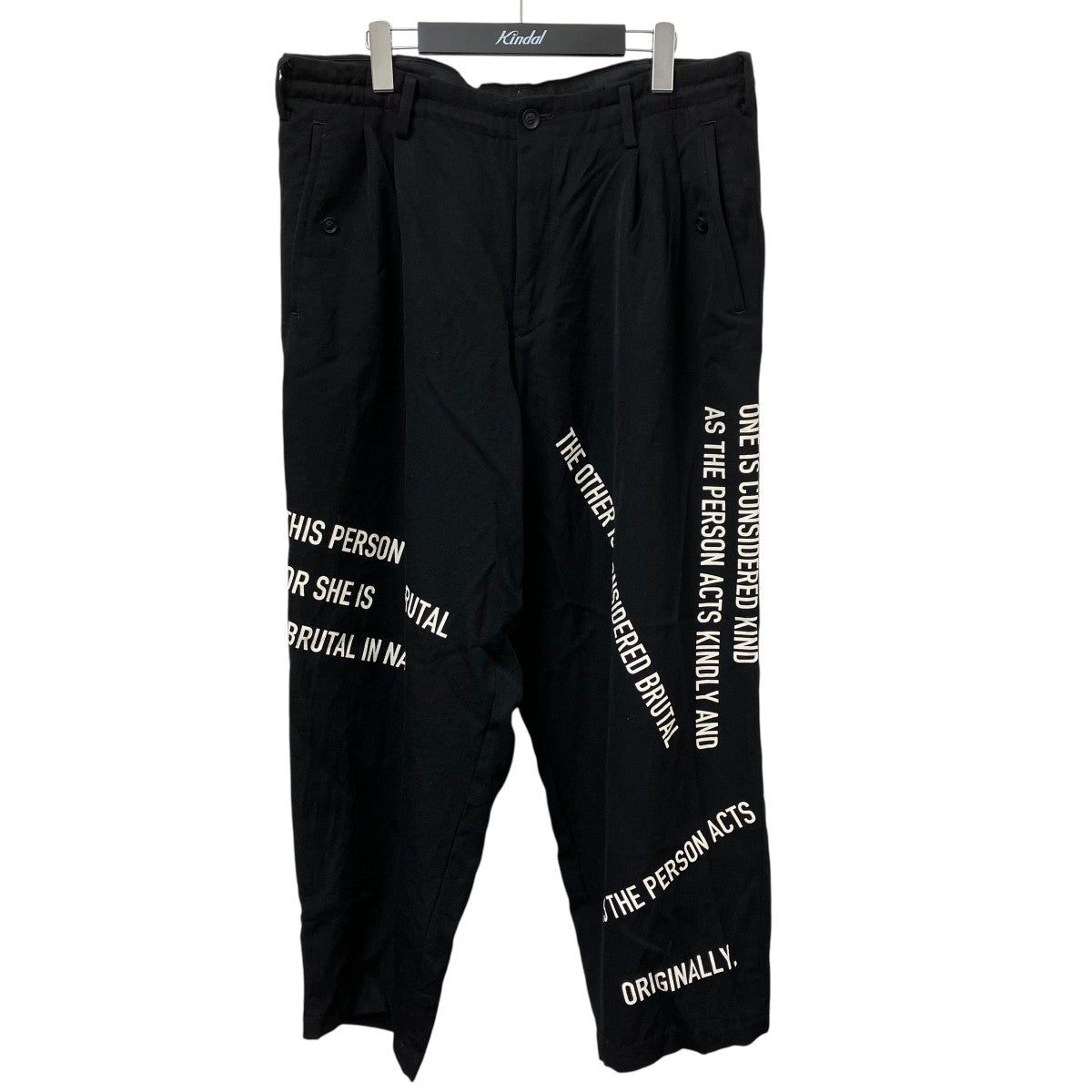 YOHJI YAMAMOTO パンツHX-P48-117 古着・中古-1枚目のアイテム画像
