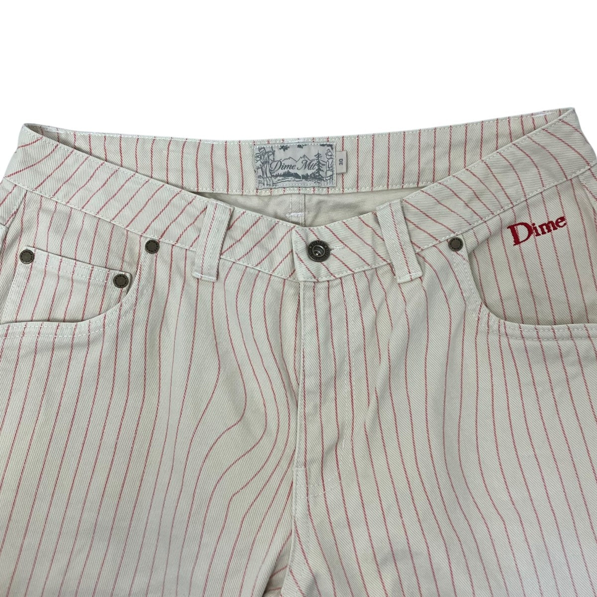 Classic relaxed denim pantsストライプパンツ