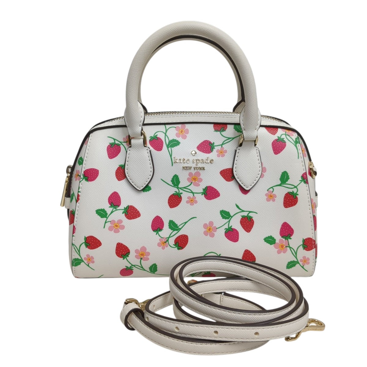 大幅値下げ！　ケイトスペード バッグ ハンドバッグ　かご　ホワイト kate spade ケイトスペード ハンドバッグ PVC オフホワイト