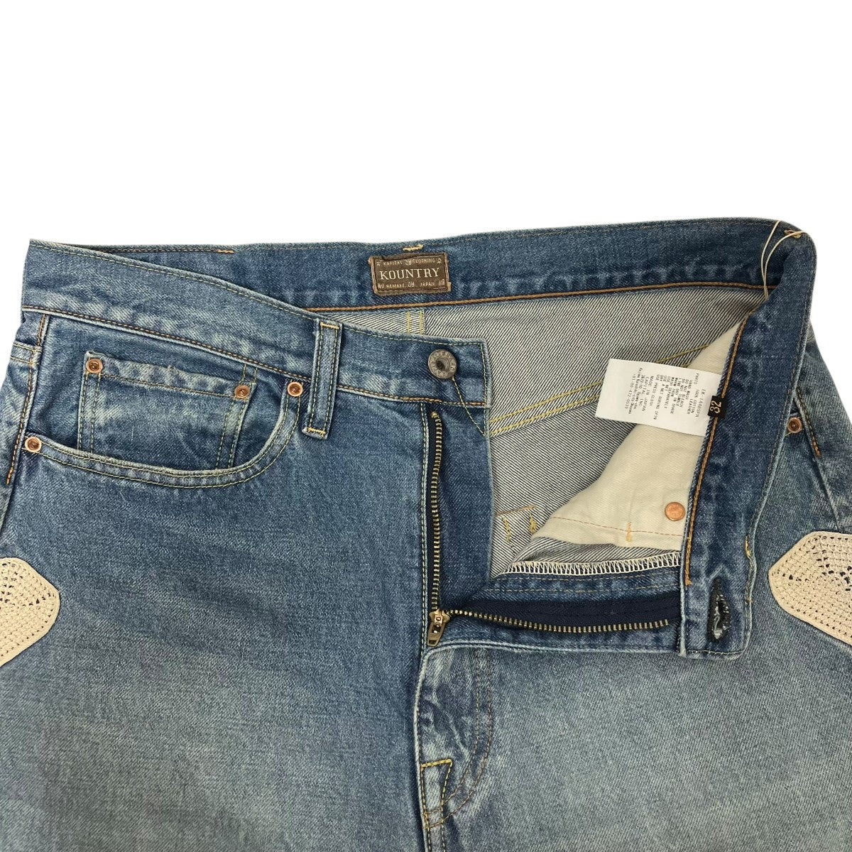 KAPITAL デニムハーフパンツEK-1448SPA 古着・中古-4枚目のアイテム画像