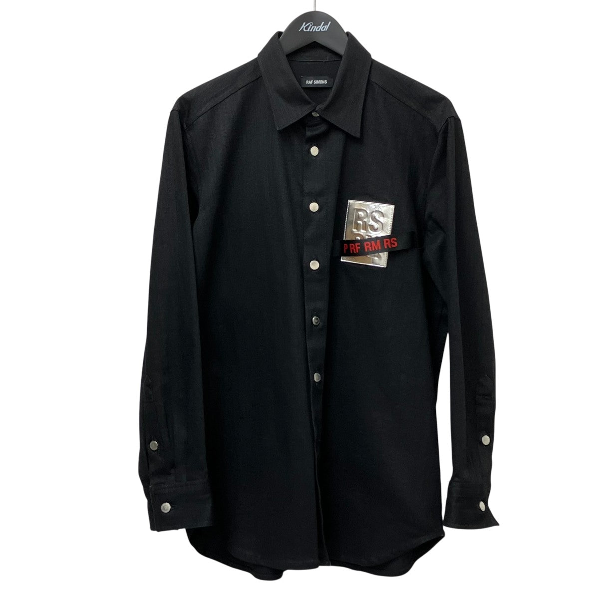 RAF SIMONS ラフシモンズ コットン ニット ポロ シャツ 切り替え RAF SIMONS ラフシモンズ コットン ニット ポロ シャツ 切り替え
