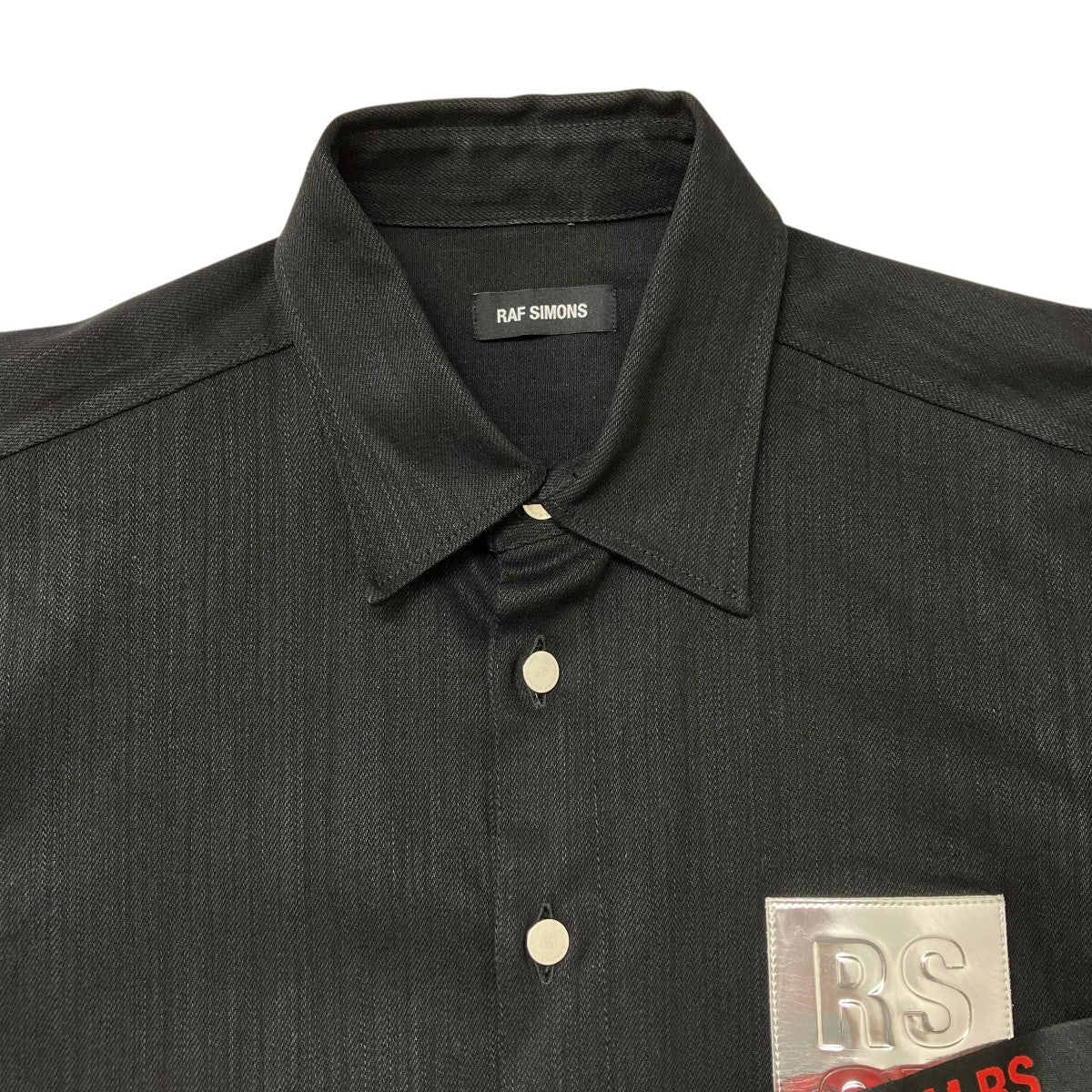 RAF SIMONS(ラフシモンズ) デニムシャツ ブラック サイズ S