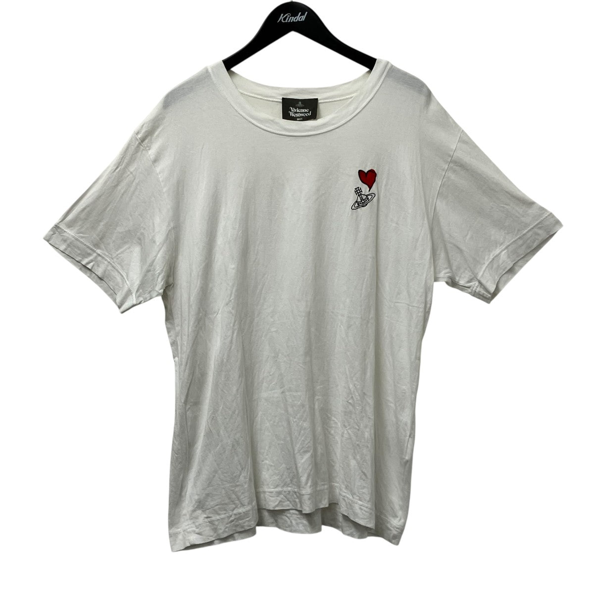 Vivienne Westwood man オーブ ハートTシャツVW-LP-76637 古着・中古-1枚目のアイテム画像