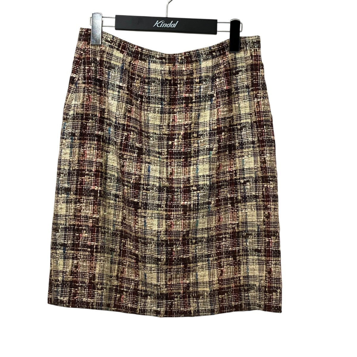 CHANEL クリーム色 ツイードスカート 9563347288094.jpg