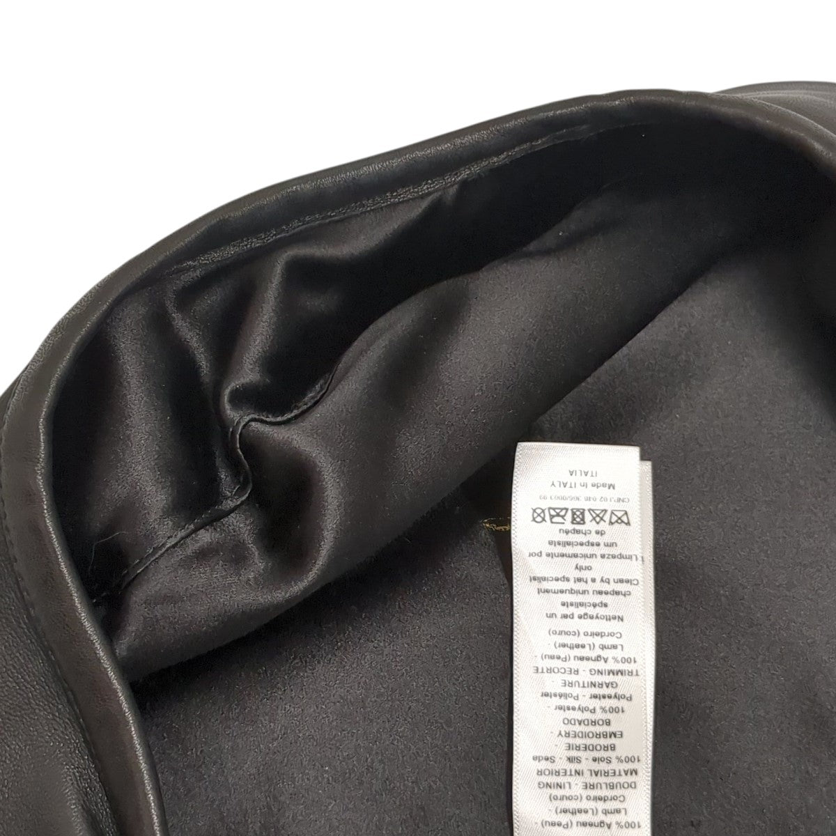 Dior レザーベレー帽 Christian Dior(クリスチャンディオール) レザーベレー帽