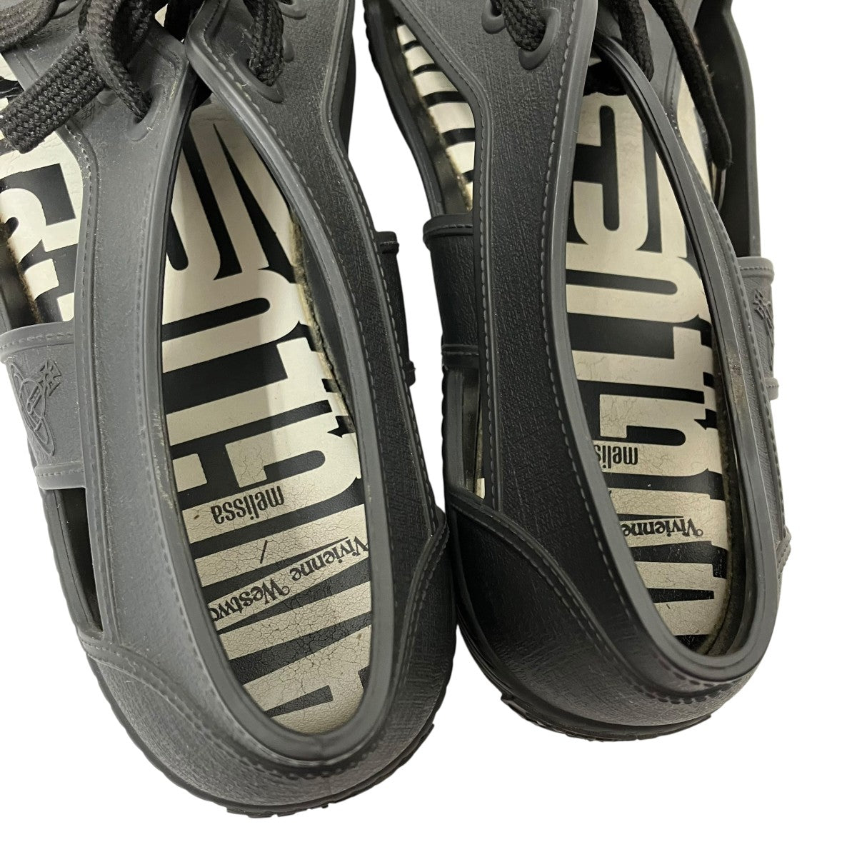 Vivienne Westwood Melissa シューズ サンダル 24cm Vivienne Westwood×melissa サンダル ブラック サイズ 24