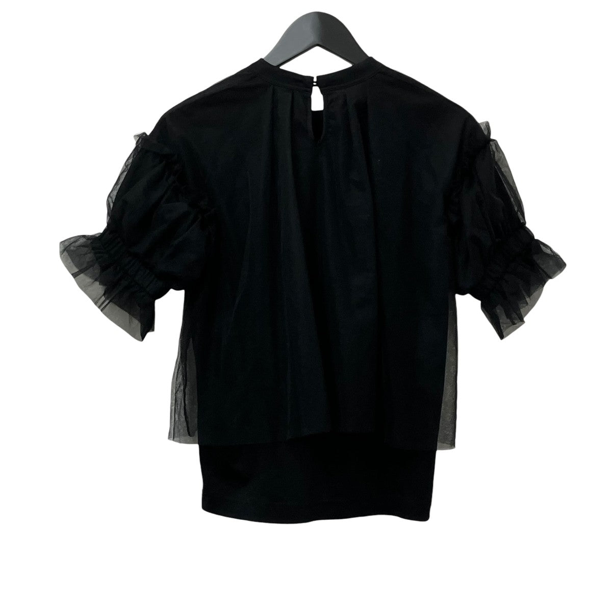 【美品】ノワールケイニノミヤ　半袖チュールニット w300_NOIR_KEININOMIYA_2024ss_0