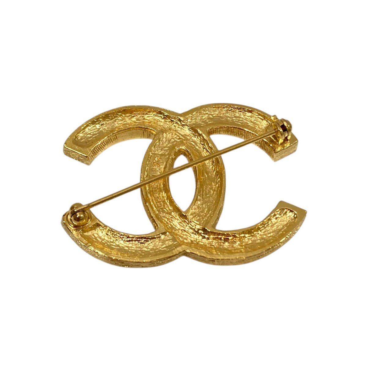 CHANEL ロゴブローチ インディゴ/ゴールド ココマーク デニムブローチ s-musee_361218124