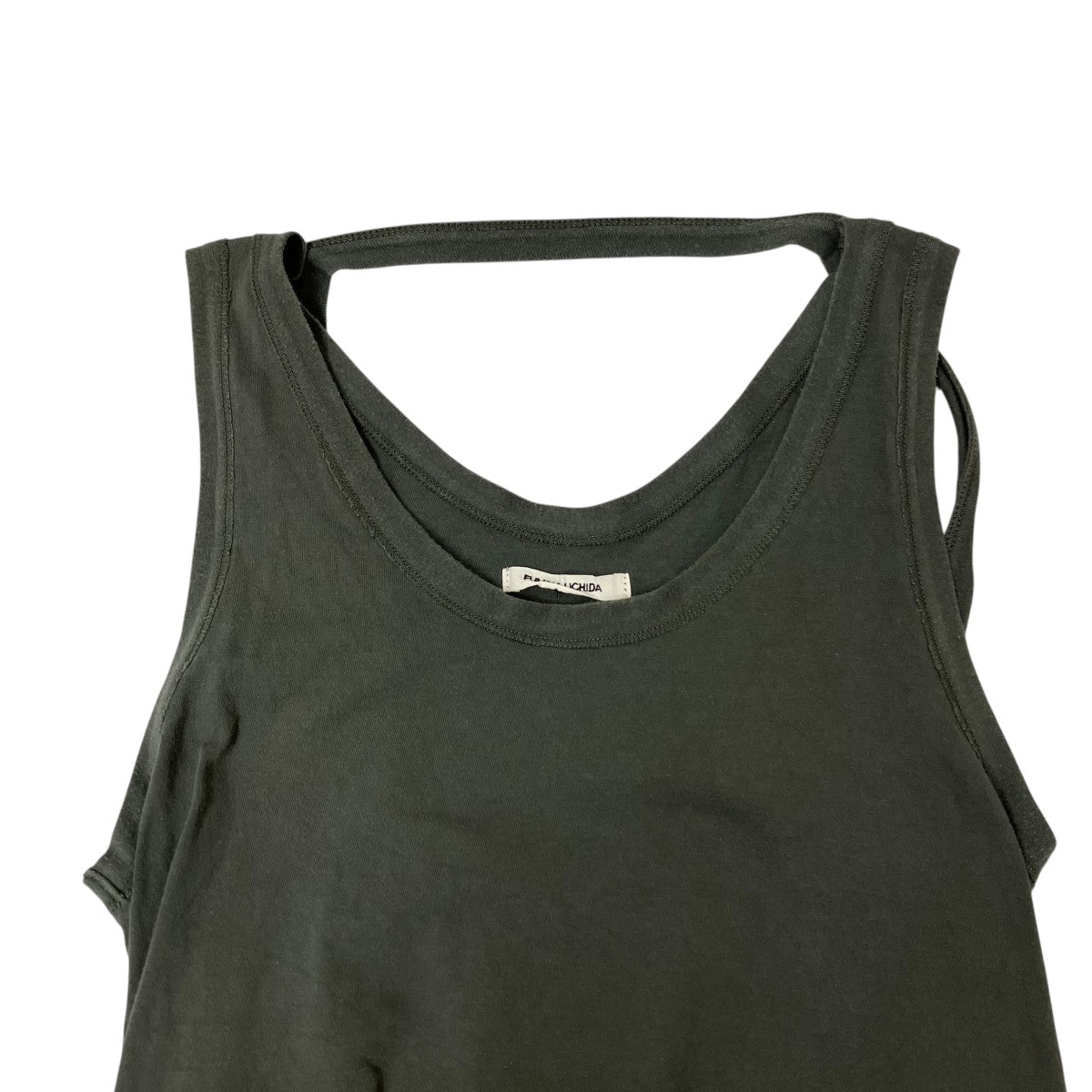 FUMIKA UCHIDA DOUBLE NECK NO-SLEEVE TANKTOPタンクトップFU-P-CS009 古着・中古-3枚目のアイテム画像
