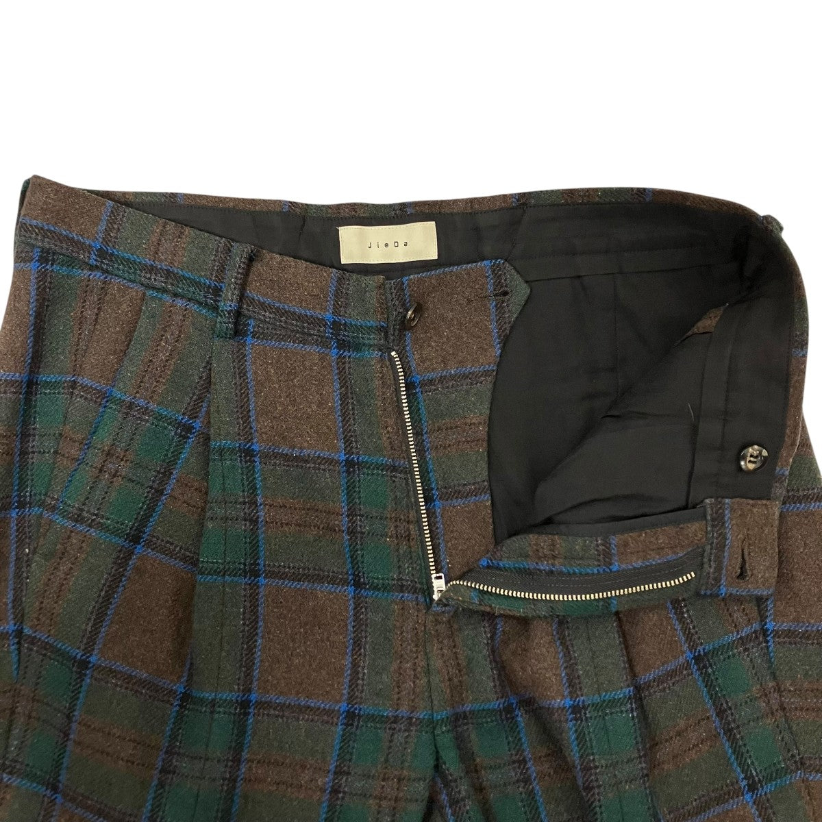 Jieda 19AWPLAID TUCK SLACKSパンツJie-19W-PT07-A 古着・中古-4枚目のアイテム画像