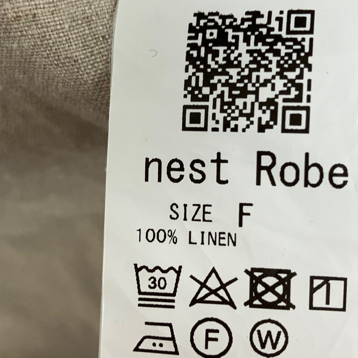 ネストローブ　ブラックリネン バックVネックノースリーブワンピース 　キナリ nest Robe(ネストローブ) 22SSブラックリネンバックVネック