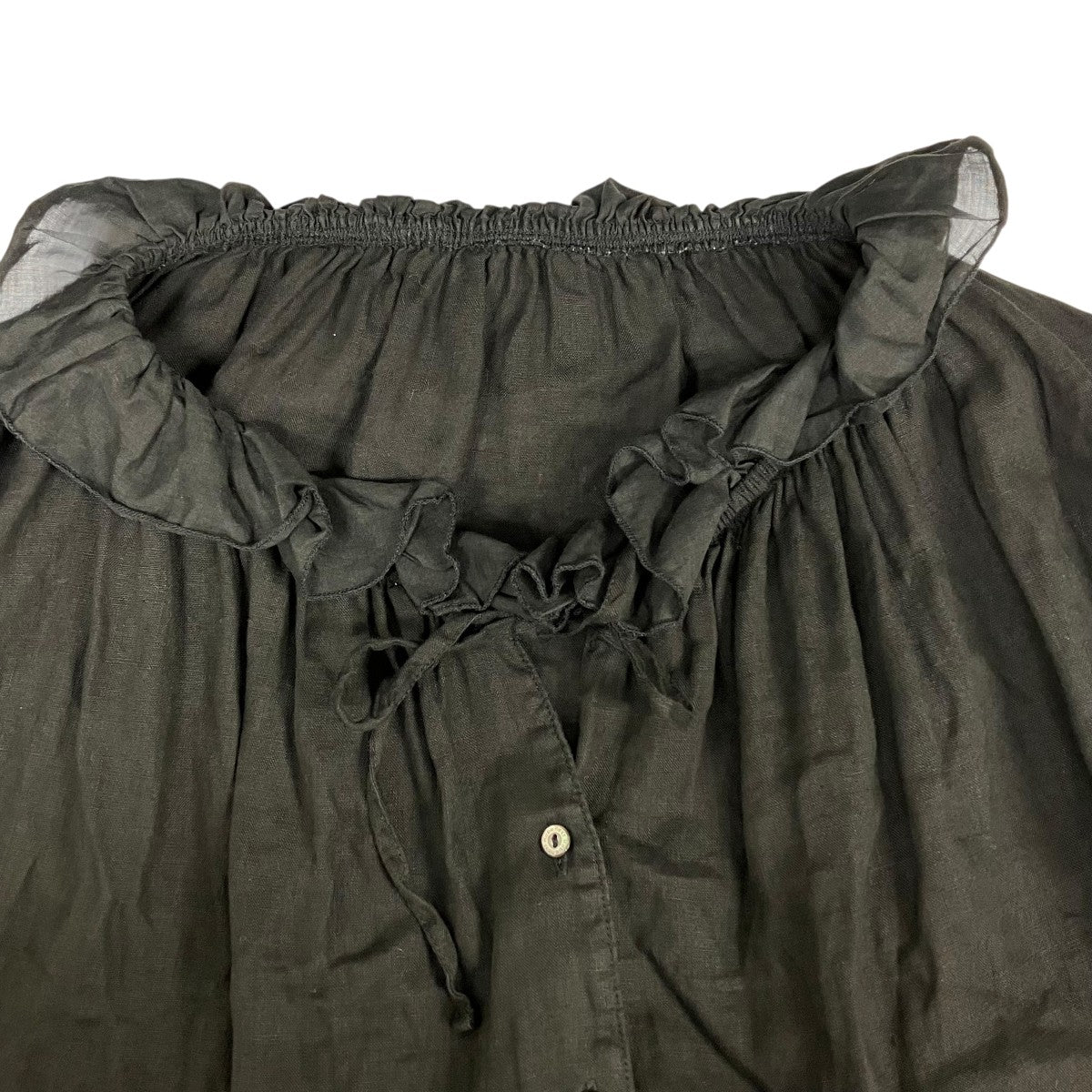 nest Robe(ネストローブ) リネンシアーフリルブラウス01243-1143