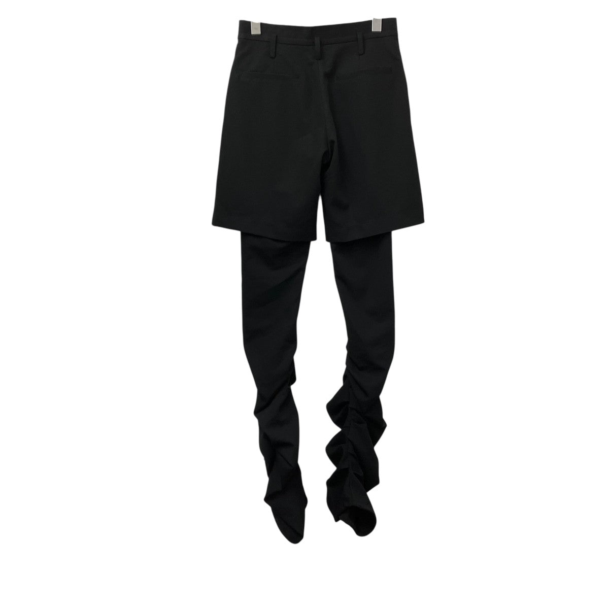 【POOLDE】プールデ　レザー　レイヤードパンツ　S 新品 ウエストレイヤードパンツ | peachflower
